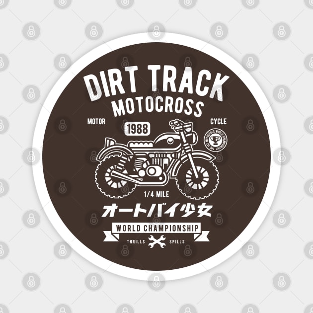 dirt track Magnet by R3ALFRI3NDS